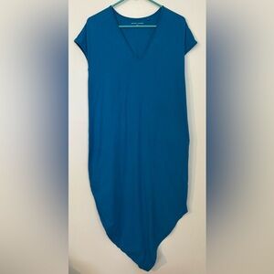 Universal Standard Blue Geneva V-Neck Dress, Size 2XS (6-8)